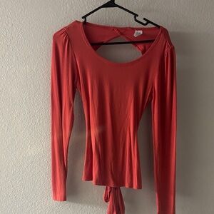 Sofia by Sofia Vergara Red Long Sleeve Top